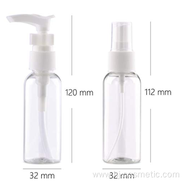 Plastic travel bottles empty set 10pcs cosmetic travel size leak proof